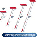 🪟 Adjustable Window Cleaning Squeegee with Extendable Handle