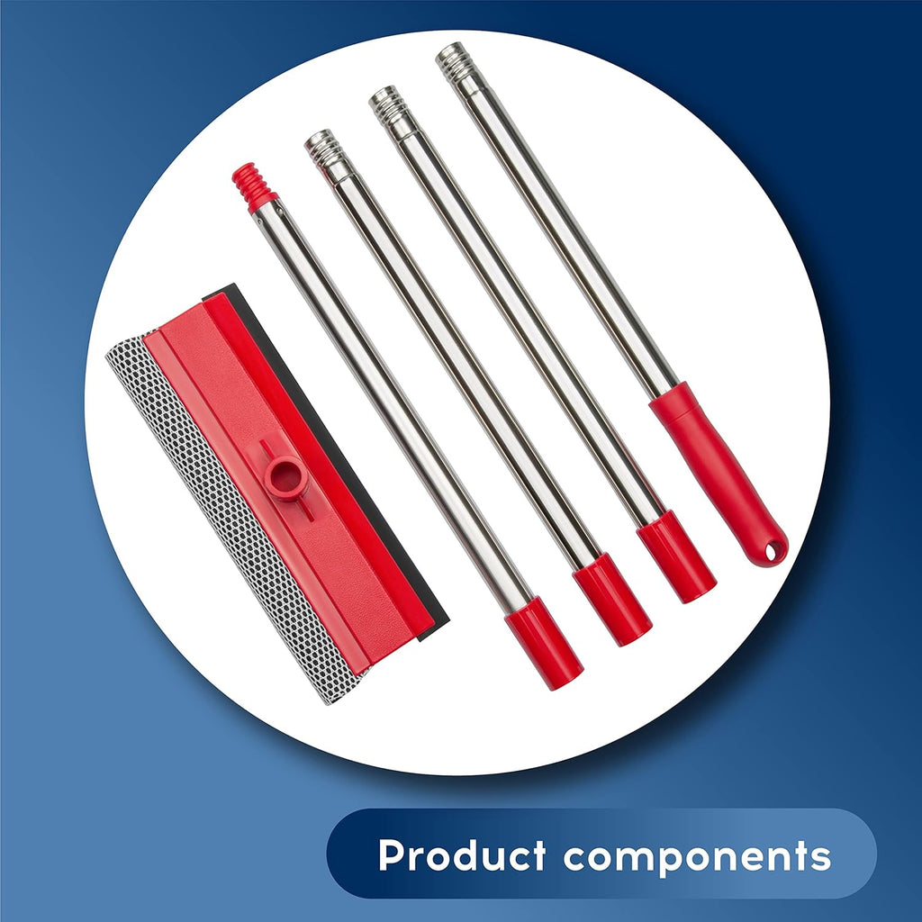 🪟 Adjustable Window Cleaning Squeegee with Extendable Handle
