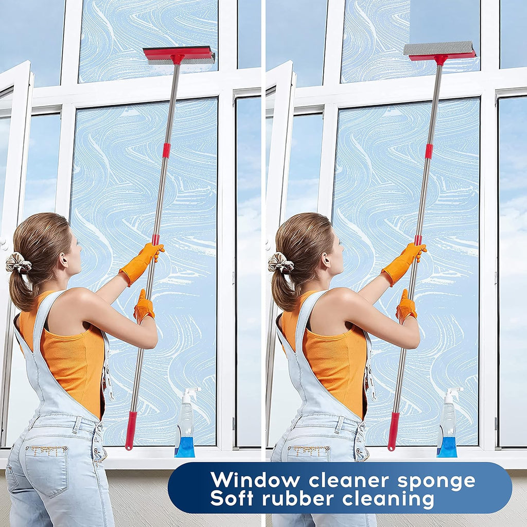 🪟 Adjustable Window Cleaning Squeegee with Extendable Handle